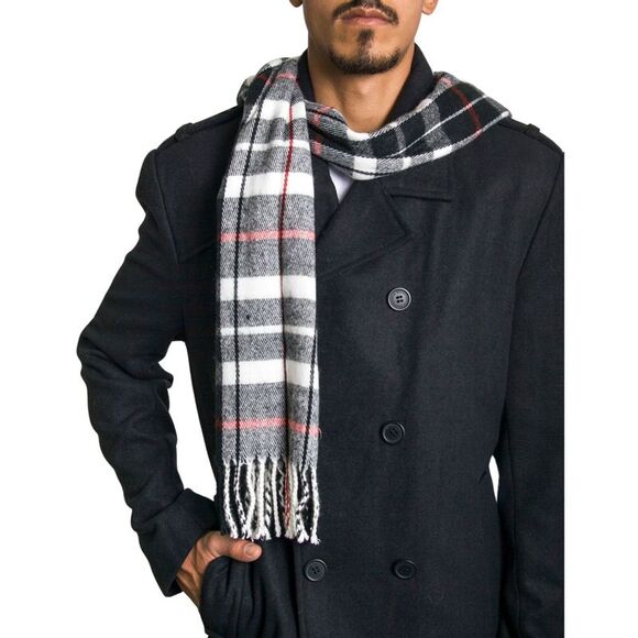 Alpine Swiss Mens Scarf Softer Than Cashmere Scarves Plaids Womens Winter Shawl - Picture 3 of 7